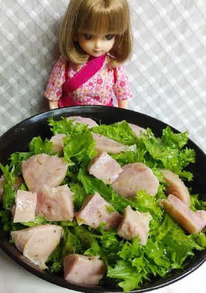 リカちゃん♡わさび菜オリーブオイルサラダ-レシピのメイン写真