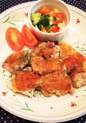 鶏肉のぬか漬け&野菜のぬか漬け掛け-レシピのメイン写真