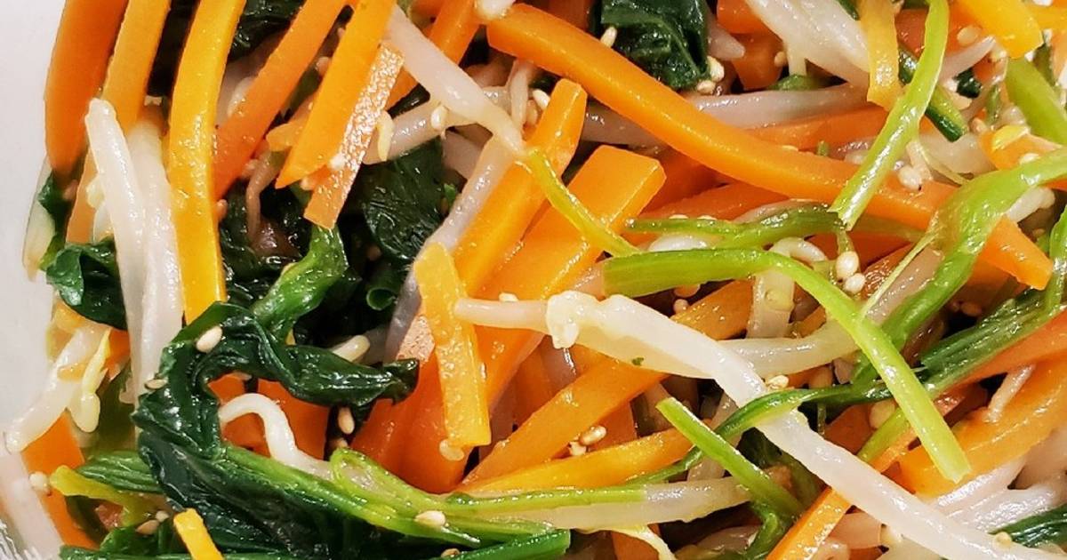 基本からアレンジまで!思わずつくりたくなる「簡単 副菜 三色ナムル」のレシピ集 | クックパッド