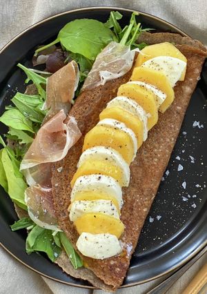 柿のカプレーゼガレット-レシピのメイン写真