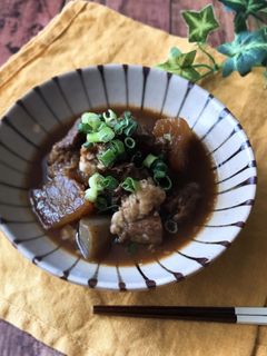 『圧力鍋で♡』牛すじとこんにゃくのどて煮-レシピのメイン写真
