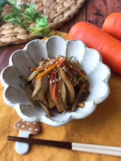 こんにゃくとちくわ入りきんぴらごぼう-レシピのメイン写真