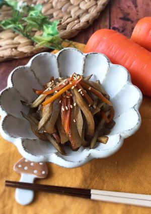 こんにゃくとちくわ入りきんぴらごぼう-レシピのメイン写真
