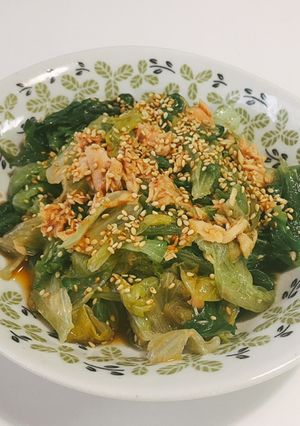 レタス消費に 温レタスとツナのサラダ-レシピのメイン写真