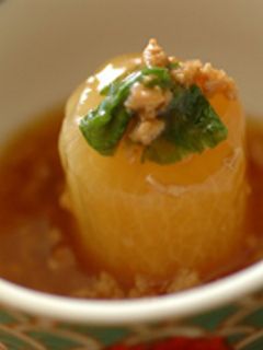 ほろ苦さが美味しい☆大根のそぼろあんかけ-レシピのメイン写真