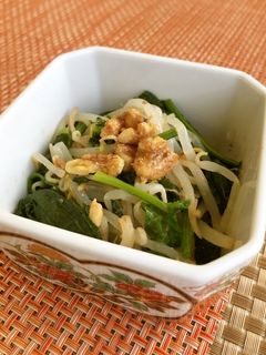 ほうれん草のくるみ味噌和え-レシピのメイン写真