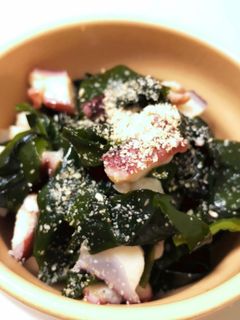 タコとわかめの酢の物-レシピのメイン写真
