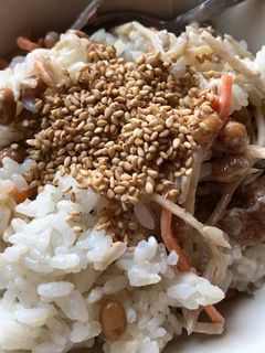納豆とごぼうサラダのご飯-レシピのメイン写真