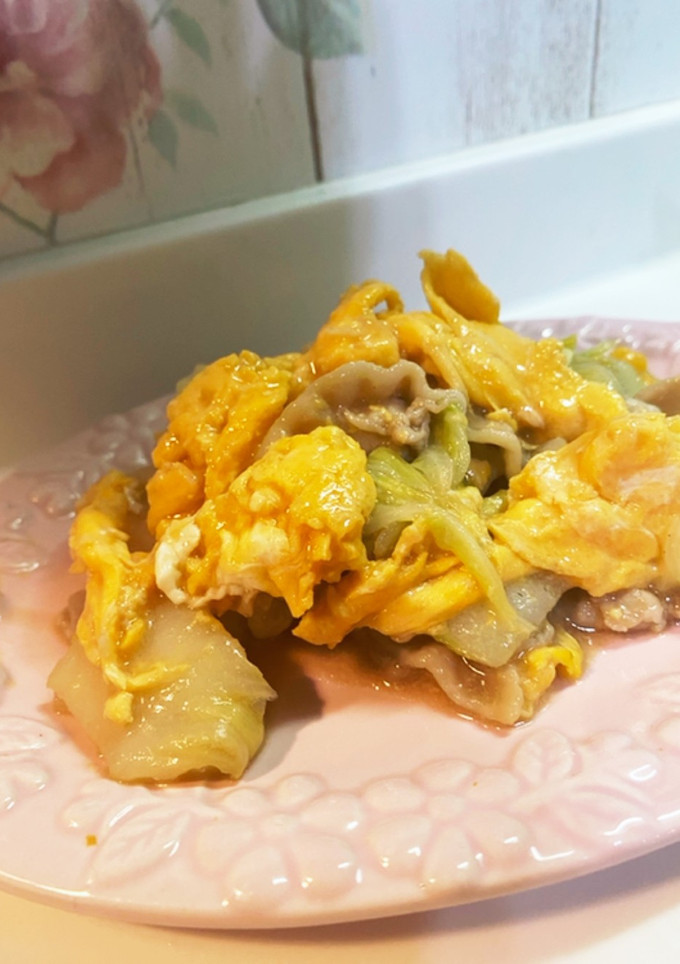 豚バラと白菜のオイスター卵炒め-レシピのメイン写真