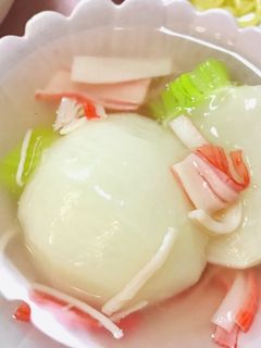 ほっこりカブの煮物可愛いカブとろみスープ-レシピのメイン写真