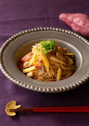 レモスコで味変！おさつバター焼ビーフン-レシピのメイン写真
