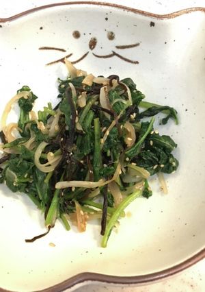 ラディッシュの葉のこんぶ炒め-レシピのメイン写真