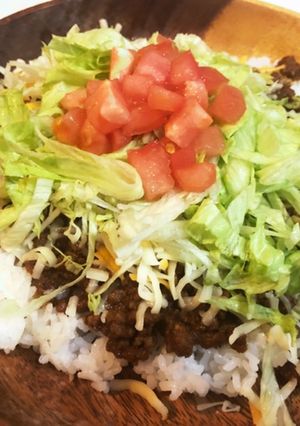 10分で作れる大人のタコライス-レシピのメイン写真