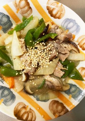 さっぱり和風あん味豚こま大根青椒肉絲風-レシピのメイン写真