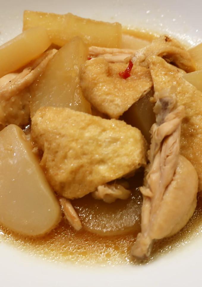 手羽中と大根、こんにゃくと揚げの煮物-レシピのメイン写真