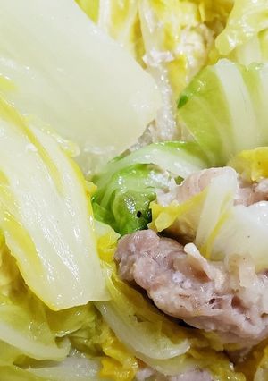 白菜がトロ～あまっ！豚肉挟み蒸し☆-レシピのメイン写真