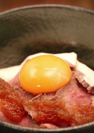 レンチン簡単ローストビーフ風丼-レシピのメイン写真