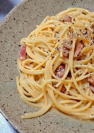 旦那が好きなカルボナーラ(覚書)-レシピのメイン写真