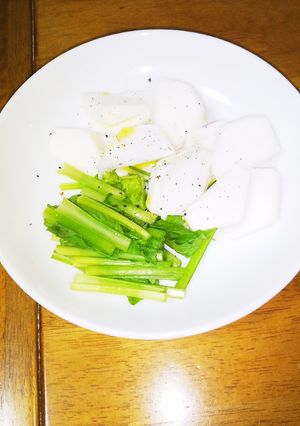 レンジで1分、カブのドレッシング和え-レシピのメイン写真