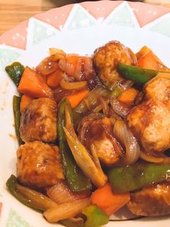 肉団子で酢豚-レシピのメイン写真