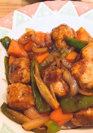 肉団子で酢豚-レシピのメイン写真