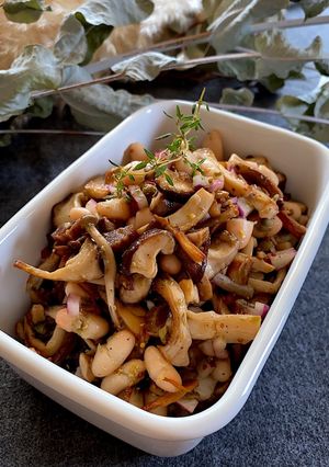 焼きのこと白いんげんのマリネ-レシピのメイン写真