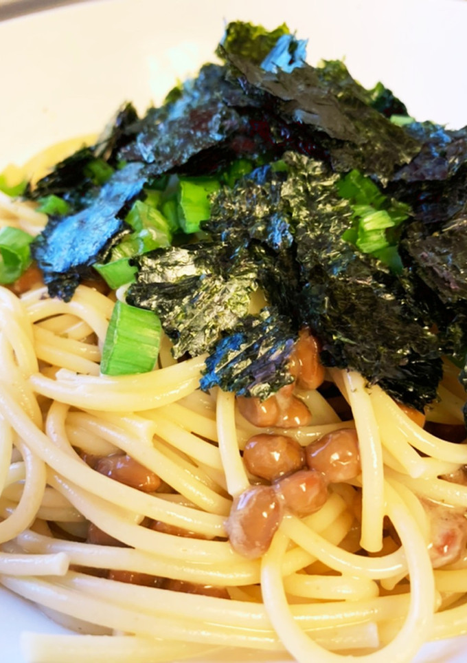 簡単和風納豆スパゲティ-レシピのメイン写真