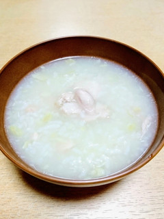 手羽元で参鶏湯風お粥♪-レシピのメイン写真