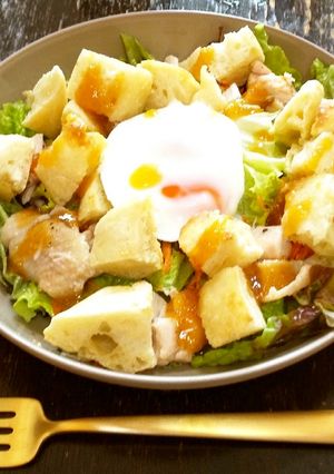 「おろし大根 ゆず仕立」でパンサラダ♪-レシピのメイン写真