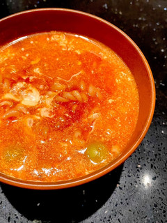 冬の朝ごはんに☆マカロニトマトスープ-レシピのメイン写真