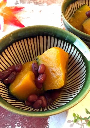 蒸し小豆で簡単　かぼちゃのいとこ煮-レシピのメイン写真