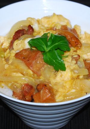 炭火やきとり缶で時短・簡単ミニ親子丼♪-レシピのメイン写真