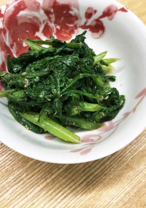 美味しい春菊おひたし-レシピのメイン写真