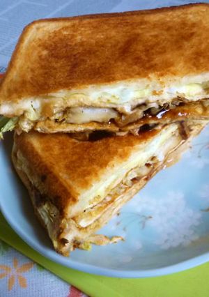 京揚げ+白菜たっぷりホットサンド-レシピのメイン写真