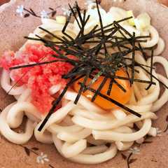1食約70円！明太釜玉うどん-レシピのメイン写真