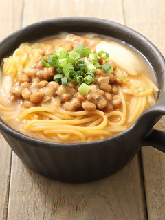 鍋ひとつで!キムチと納豆のスープヌードル-レシピのメイン写真