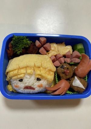 鬼滅の刃　善逸　おにぎり弁当-レシピのメイン写真