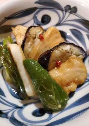 鳥むね肉とナスの甘酢焼き浸し-レシピのメイン写真