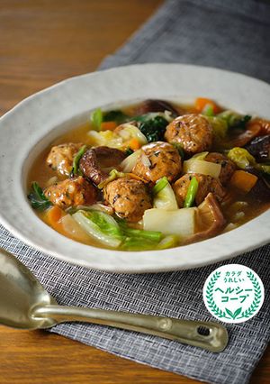 ごまひじきだんごの八宝菜風-レシピのメイン写真