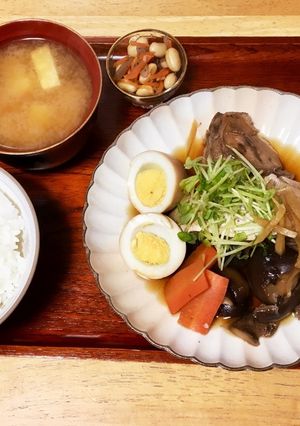 ハマチのアラ煮定食-レシピのメイン写真