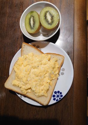 カリフラワーで卵マヨこんがり焼きトースト-レシピのメイン写真