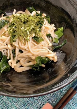 ヘルシー！えのきのパスタソース和え-レシピのメイン写真