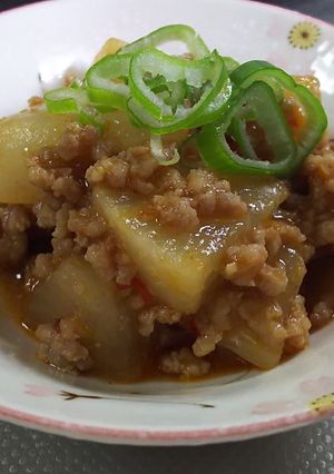ざく切り大根のピリ辛挽き肉炒め-レシピのメイン写真
