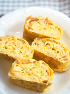 切り干し大根煮物!卵焼き!卵味付けいらず-レシピのメイン写真