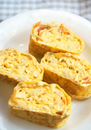 切り干し大根煮物！卵焼き！卵味付けいらず-レシピのメイン写真