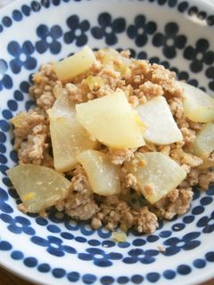 豚ミンチ・大根の甘辛炒め♪-レシピのメイン写真