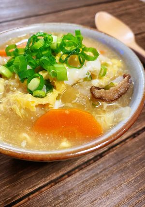 野菜たっぷり!身体に優しい♡卵雑炊-レシピのメイン写真
