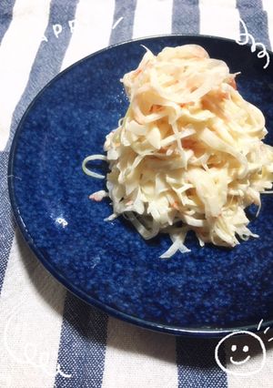 玉ねぎスライスとカニカマ　-レシピのメイン写真