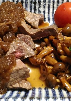 簡単！美味しい！玉ねぎソースのステーキ-レシピのメイン写真