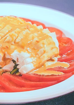 バンバンジー 細切り蒸し鶏のゴマだれがけ-レシピのメイン写真